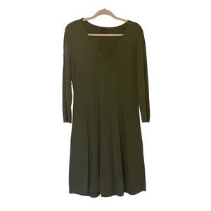 Worthington | Green 3/4 Sleeve Sweater Dress | M